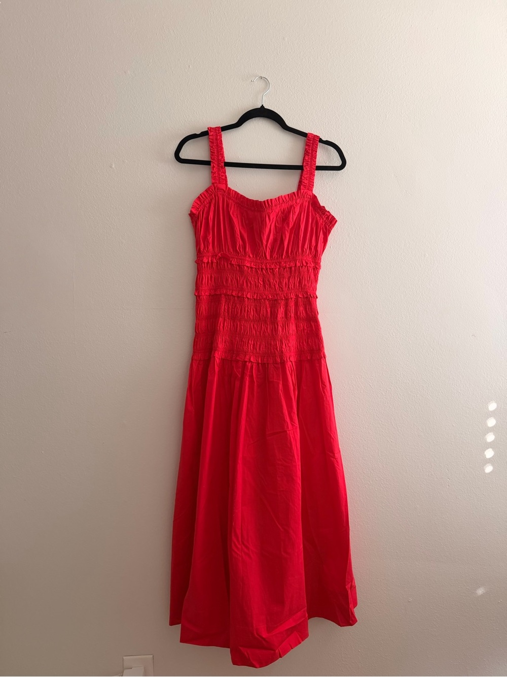 Red Smocked Dress (Doen Marianne Dupe)